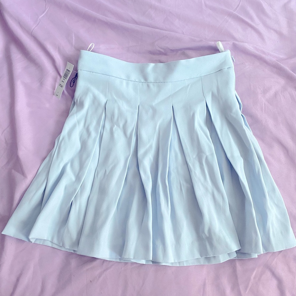 Baby Blue Aritzia Pleated Skirt